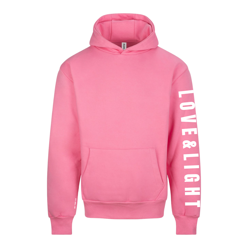 Love & Light Collection | Mental Health Hoodie | Bubblegum Pink