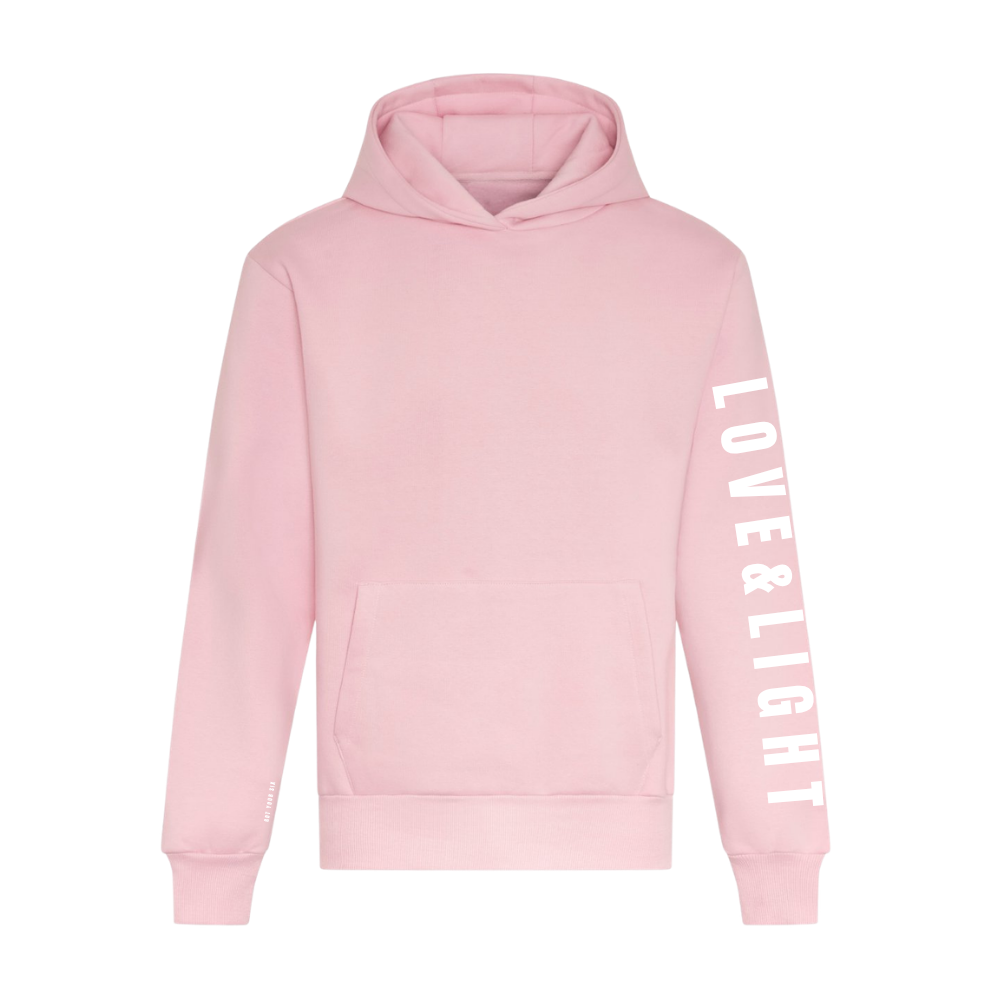 Love & Light Collection | Mental Health Hoodie | Baby Pink