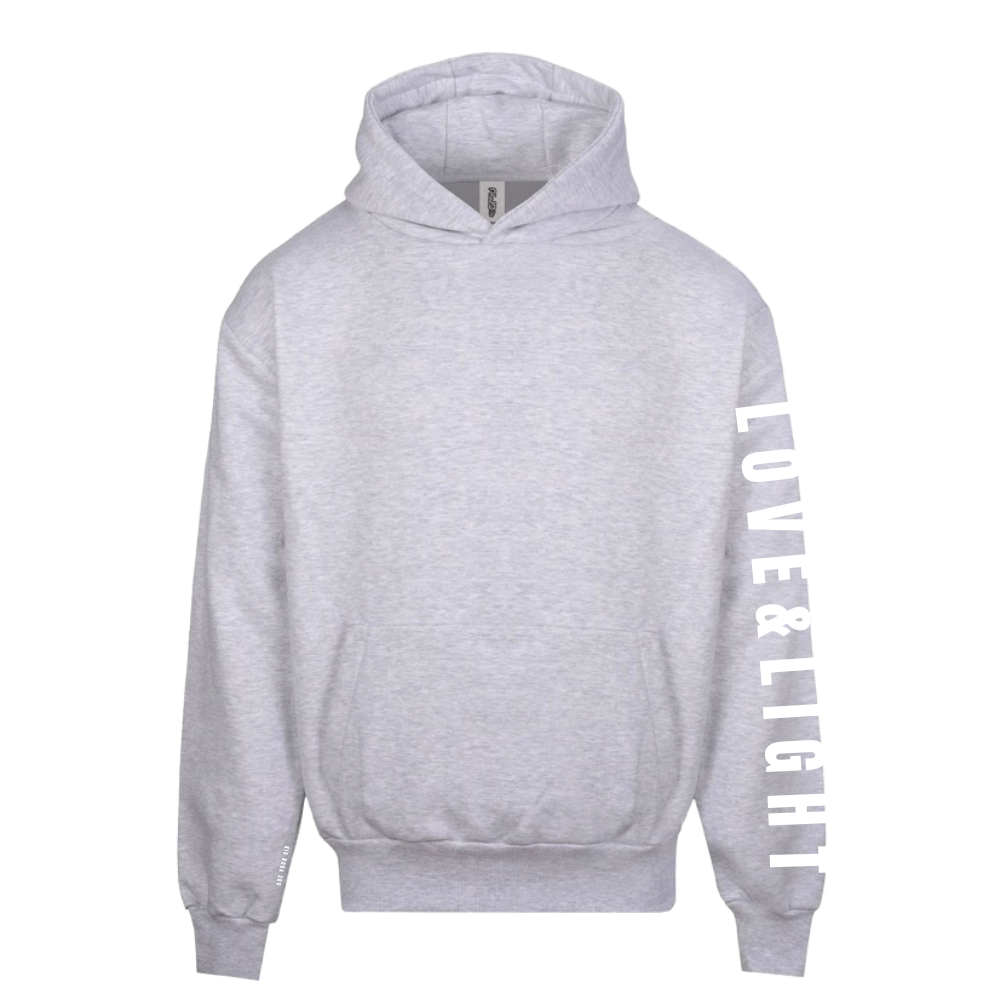 Love & Light Collection | Mental Health Hoodie | Ash Grey