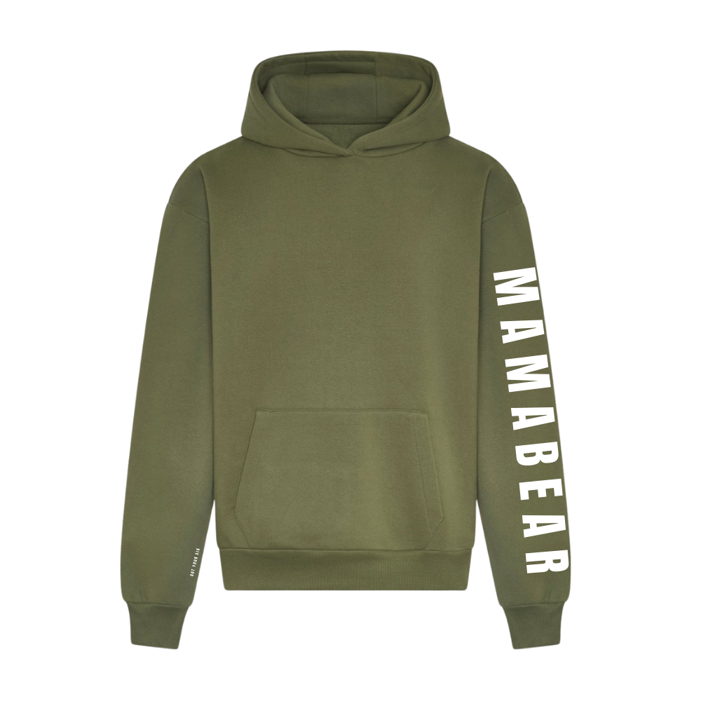 Sentimental Range | Mamabear Sleeve Hoodie | Khaki Mother's Day Hoodie