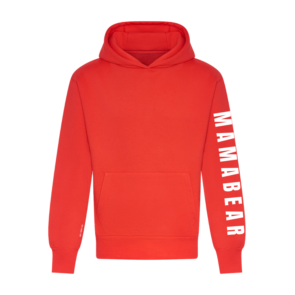 SPECIAL EDITION | Mamabear Sleeve Hoodie | Soft Red Mother's Day Hoodie
