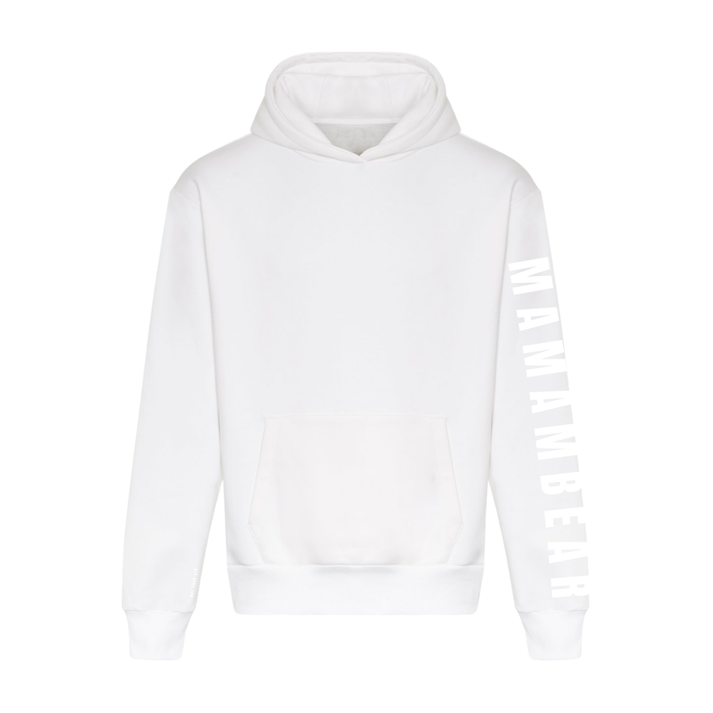 SPECIAL EDITION | Mamabear Sleeve Hoodie | White Mother's Day Hoodie