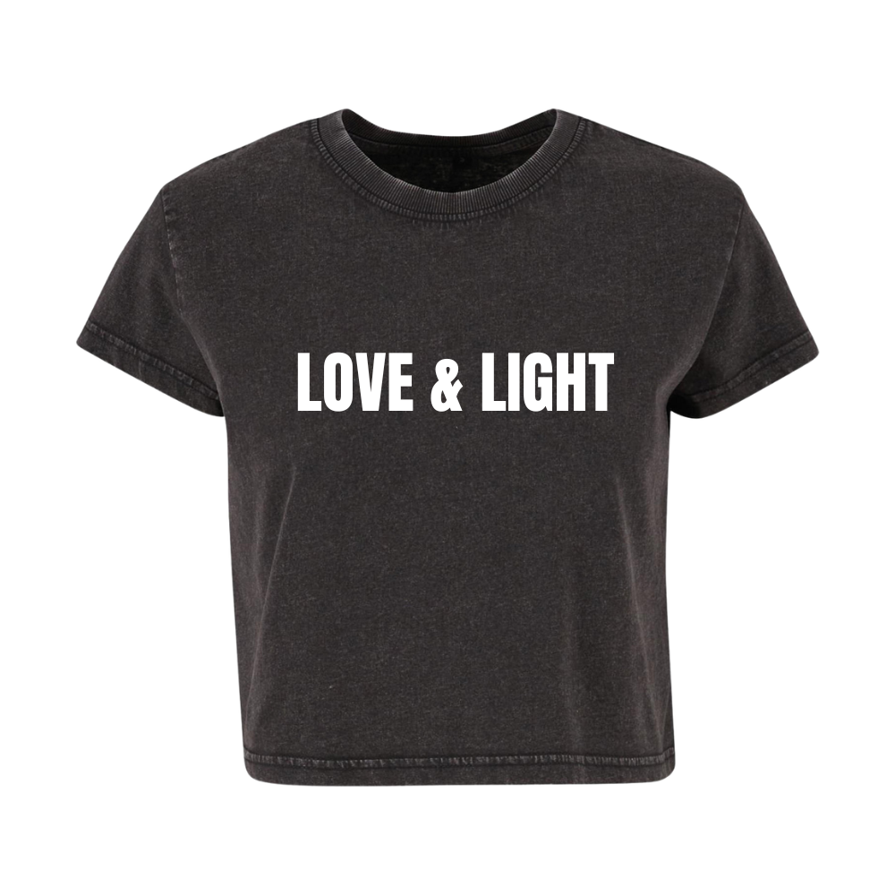 Love & Light Range | Vintage Boxy Tee | Black