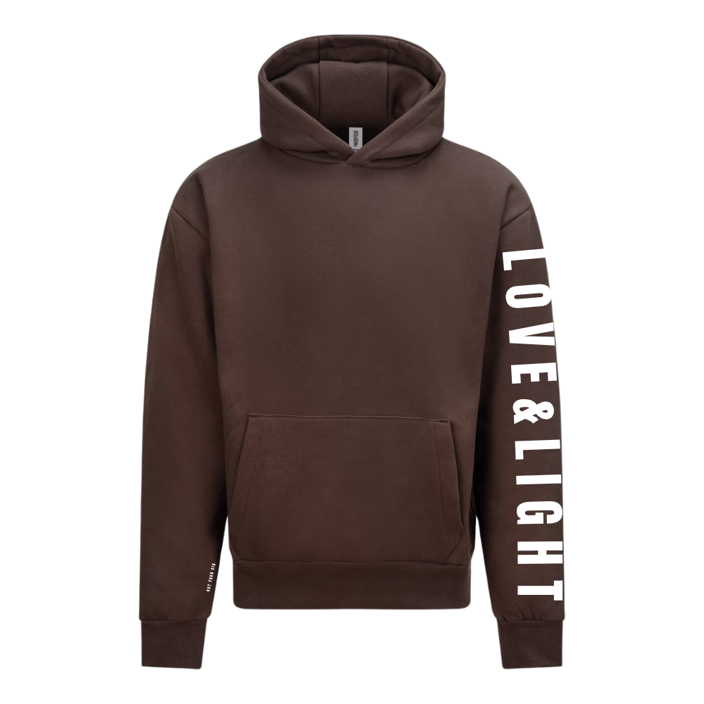 Love & Light Collection | Mental Health Hoodie | Espresso