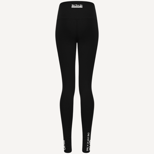 Black Fitted Leggings with Pocket | Adult Leggings