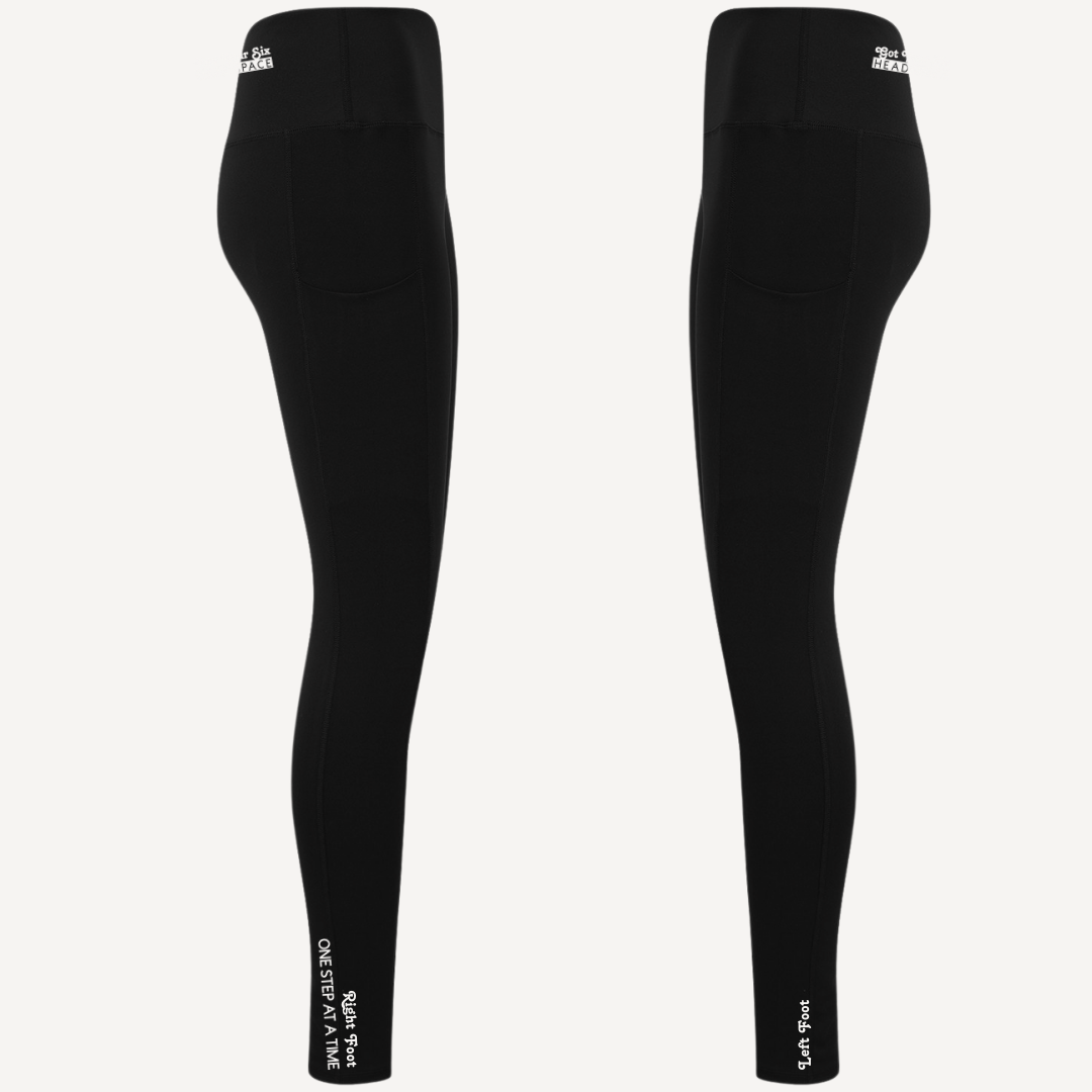 Black Fitted Leggings with Pocket | Adult Leggings