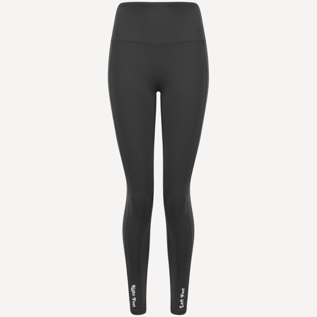 Charcoal Fitted Leggings with Pocket | Adult Leggings