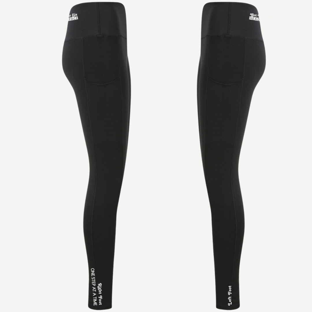 Charcoal Fitted Leggings with Pocket | Adult Leggings