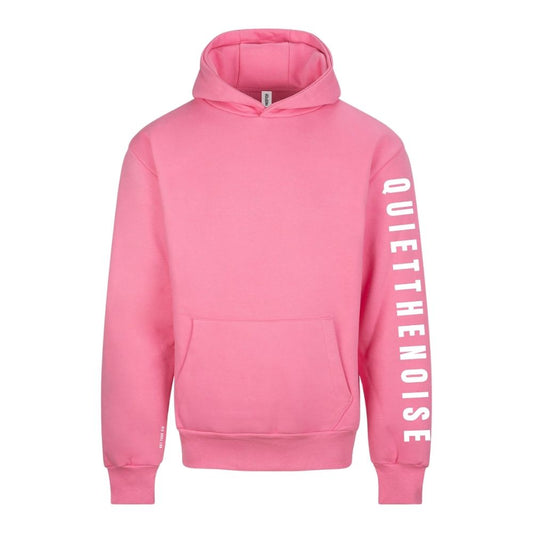 Quiet The Noise Range | Mental Health Hoodie | Bubblegum Pink