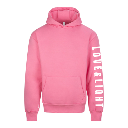 Love & Light Collection | Mental Health Hoodie | Bubblegum Pink