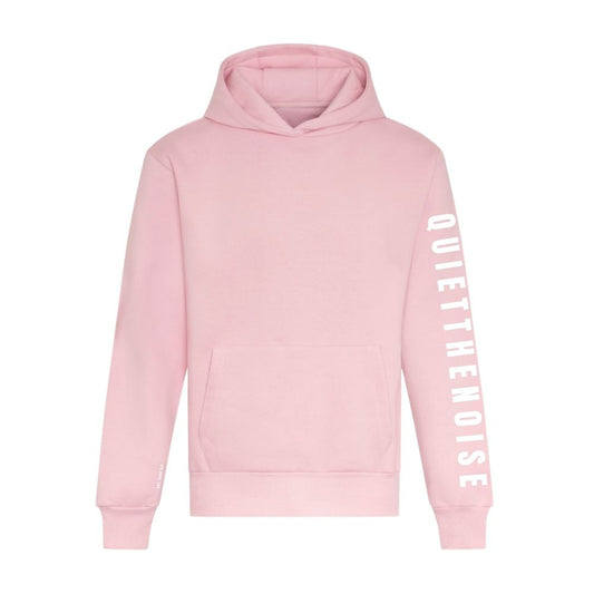 Quiet The Noise Range | Mental Health Hoodie | Baby Pink