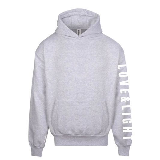 Love & Light Collection | Mental Health Hoodie | Ash Grey