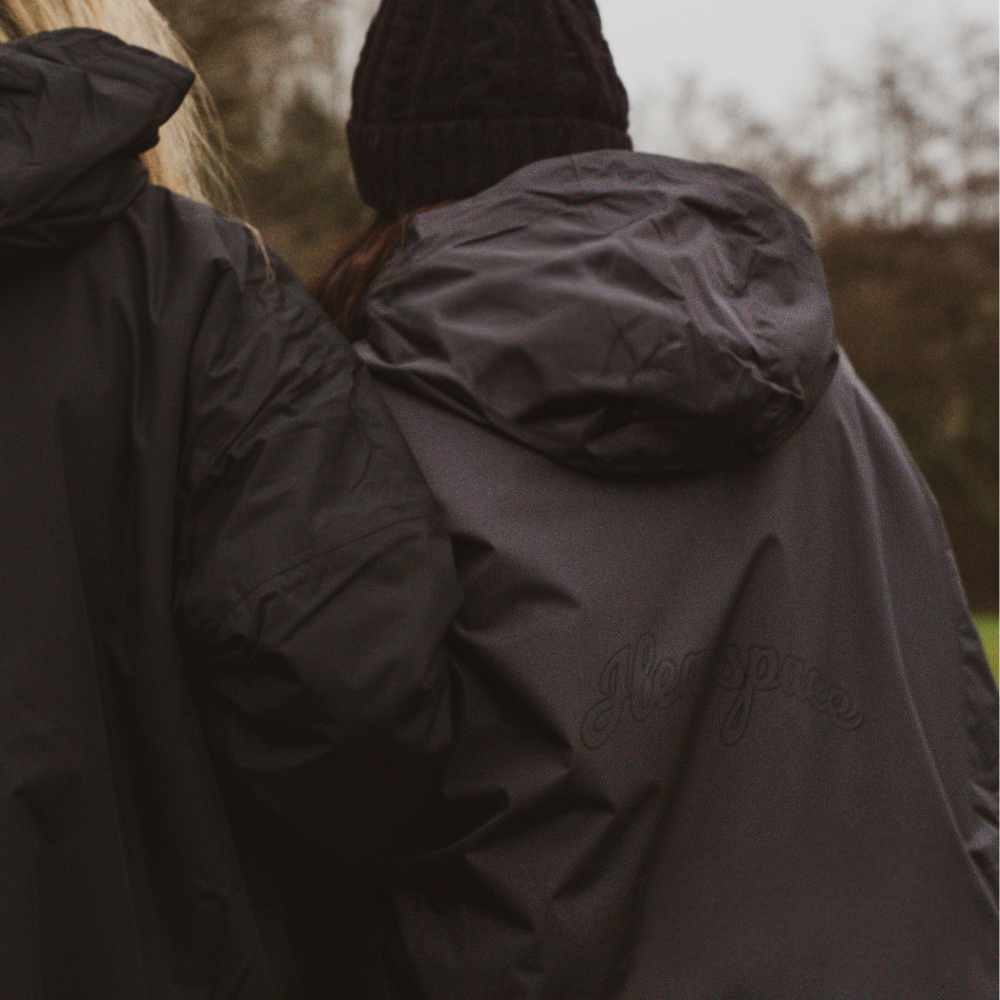 Selfies Collection | Headspace All Weather Coat | Charcoal and Hot Pink