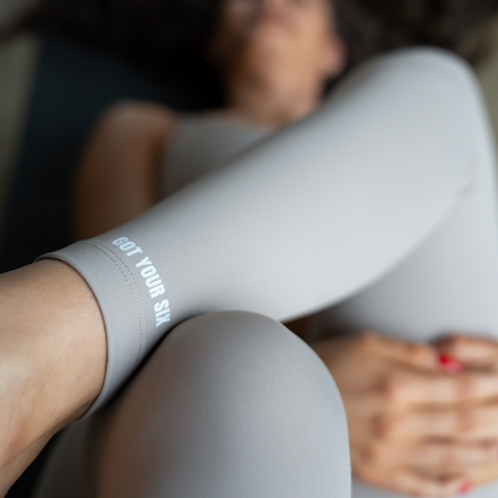 Stretch Collection | Cross Front Yoga Pants | Stone