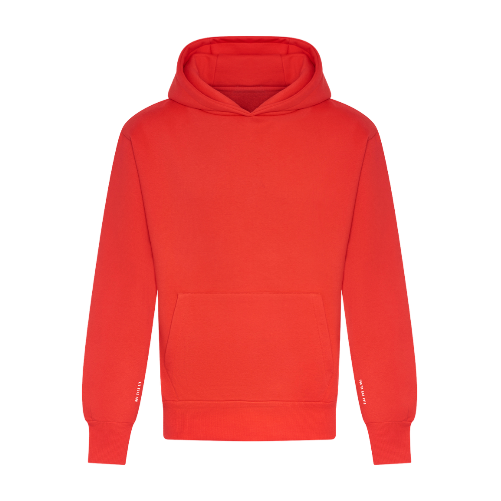 Stop Drop Meditate Range | Mental Health Hoodie | Red