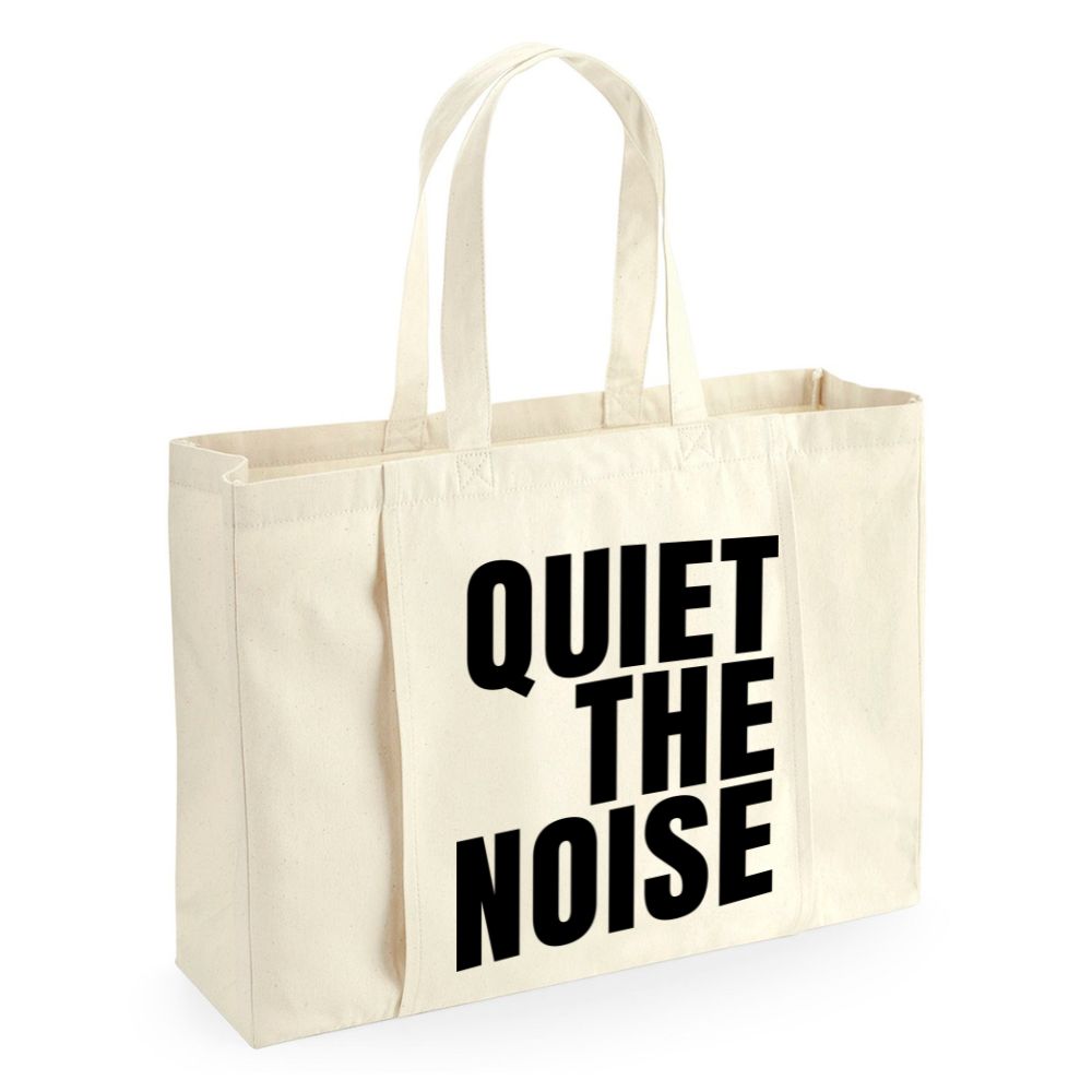 Quiet The Noise Yoga Bag | Natural