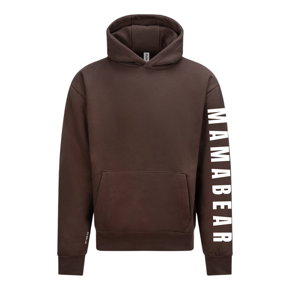 Sentimental Range | Mamabear Sleeve Hoodie | Espresso Mother's Day Hoodie