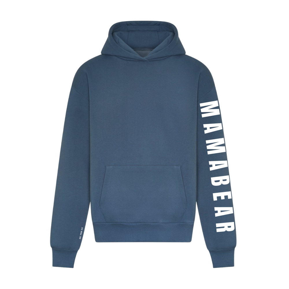 Sentimental Range | Mamabear Sleeve Hoodie | Airforce Blue Mother's Day Hoodie