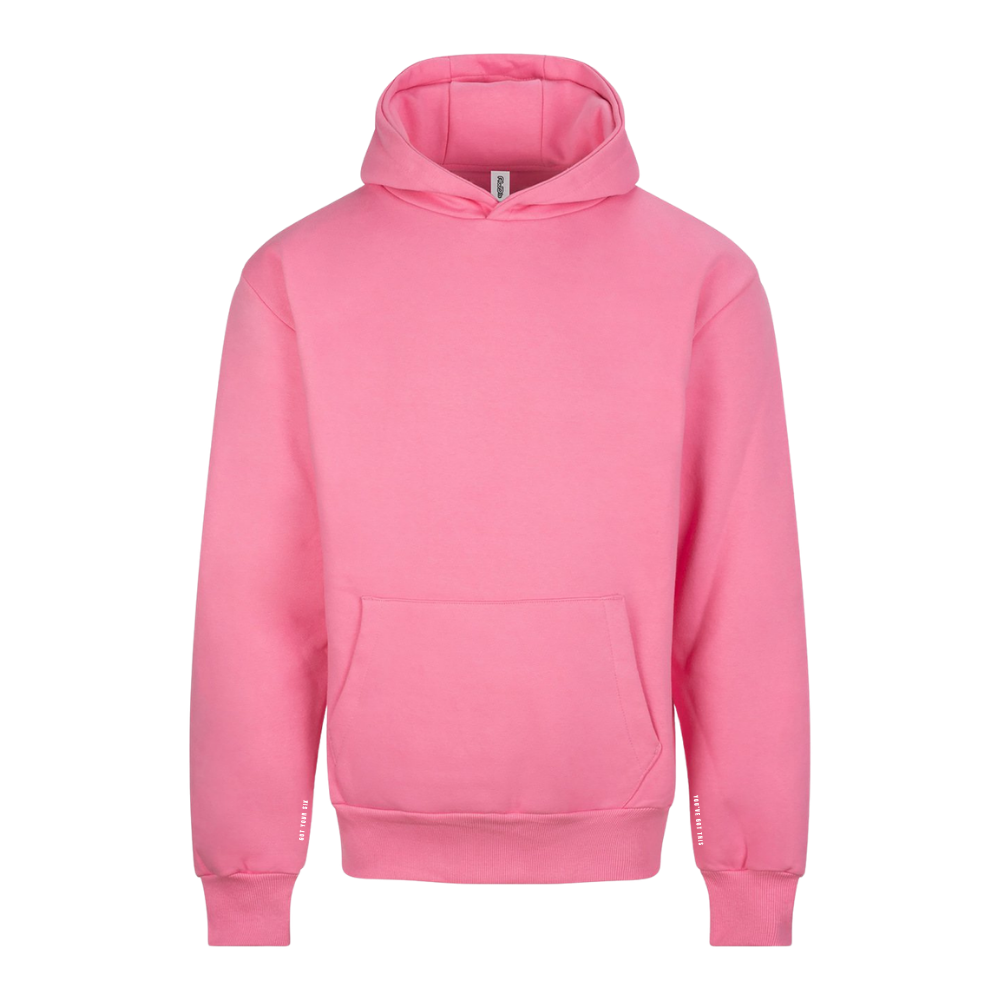 Stop Drop Meditate Range | Mental Health Hoodie | Bubblegum Pink