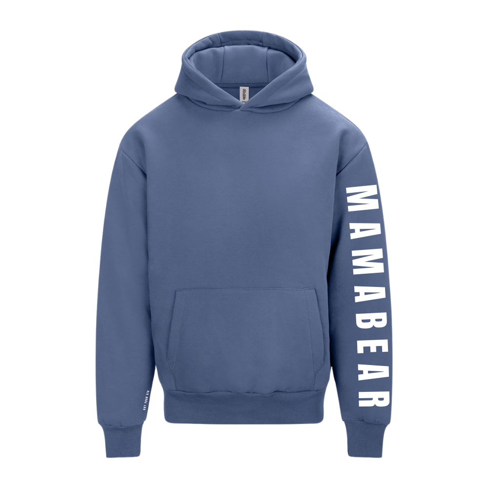 Sentimental Range | Mamabear Sleeve Hoodie | Atlantic Blue Mother's Day Hoodie