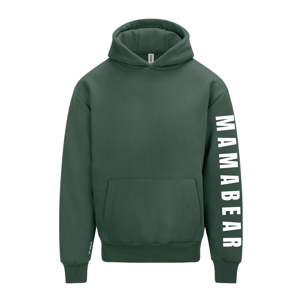 Sentimental Range | Mamabear Sleeve Hoodie | Bottle Green Mother's Day Hoodie
