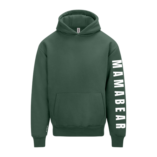SPECIAL EDITION | Mamabear Sleeve Hoodie | Bottle Green Mother's Day Hoodie