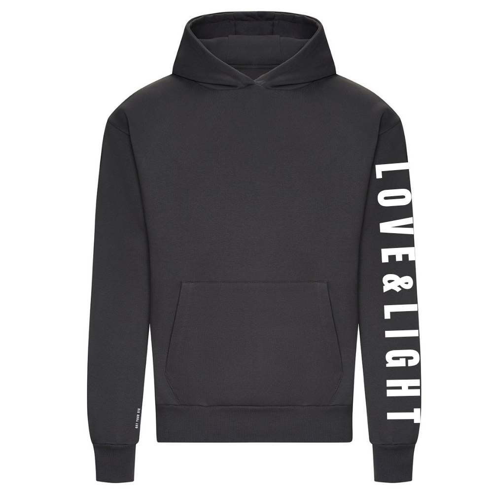 Love & Light Collection | Mental Health Hoodie | Charcoal