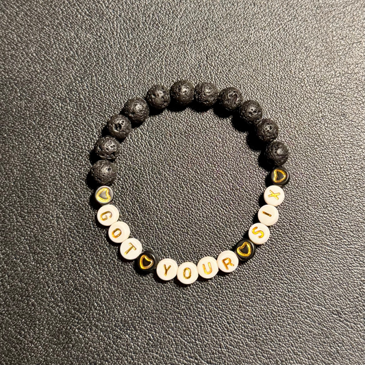 GOT YOUR SIX Bracelet | Got Your Six BSpoke Bracelets | Black and White Bracelet