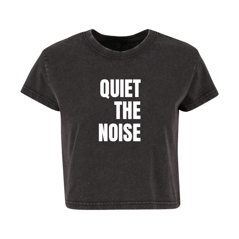 Quiet The Noise Range | Vintage Boxy Tee | Black