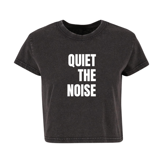 Quiet The Noise Range | Vintage Boxy Tee | Black