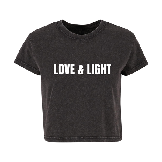 Love & Light Range | Vintage Boxy Tee | Black