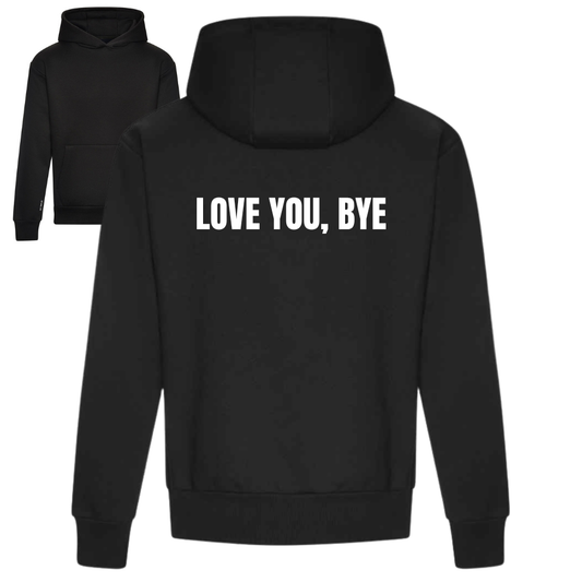 Love You Bye Range | Heavyweight Unisex Hoodie | Black