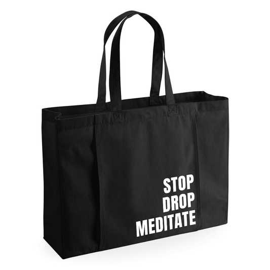 Stop Drop Meditate Yoga Bag | Black