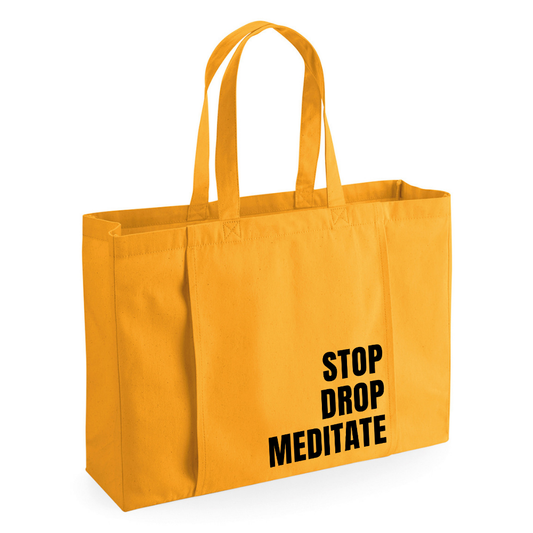 Stop Drop Meditate Yoga Bag | Mustard