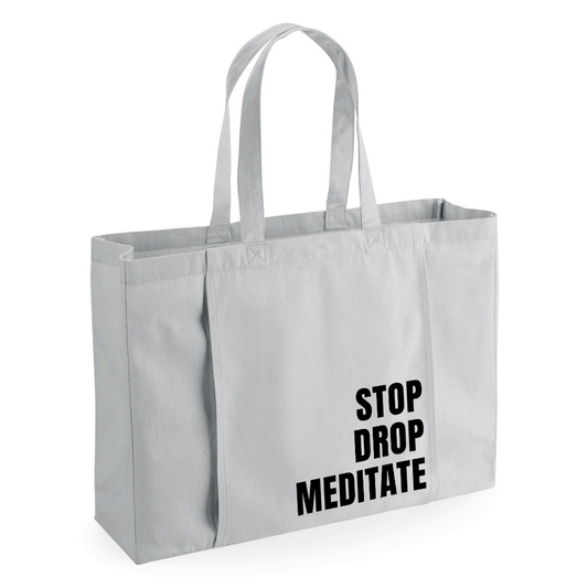 Stop Drop Meditate Yoga Bag | Grey
