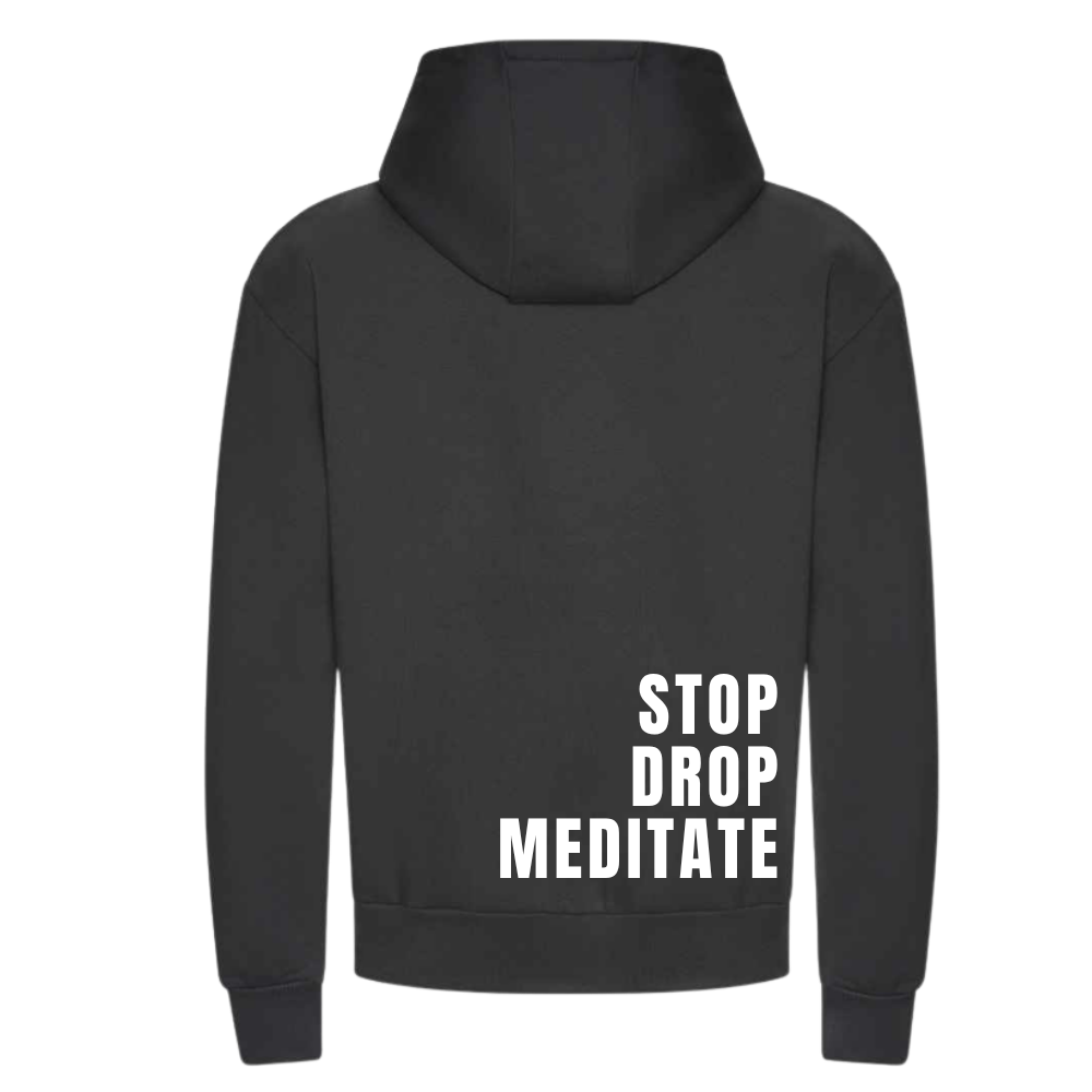 Stop Drop Meditate Range | Mental Health Hoodie | Charcoal