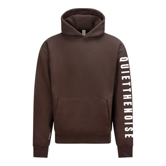 Quiet The Noise Range | Mental Health Hoodie | Espresso