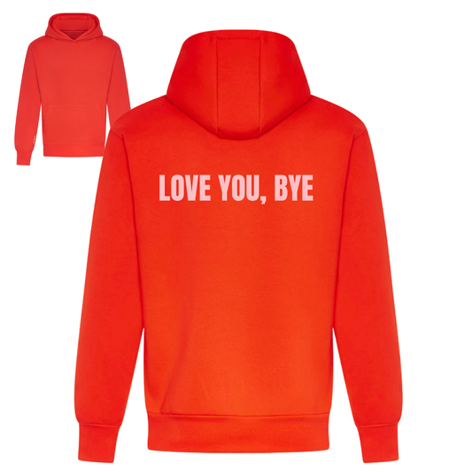 Love You Bye Range | Heavyweight Unisex Hoodie | Soft Red