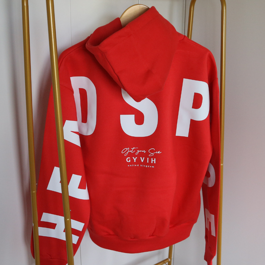 Signature Hoodie | Get Your Six Headspace | Mental Health Hoodie | Soft Red