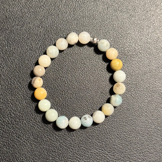 Amazonite Bracelet | Got Your Six BSpoke Bracelet | Pale Multi Bracelet