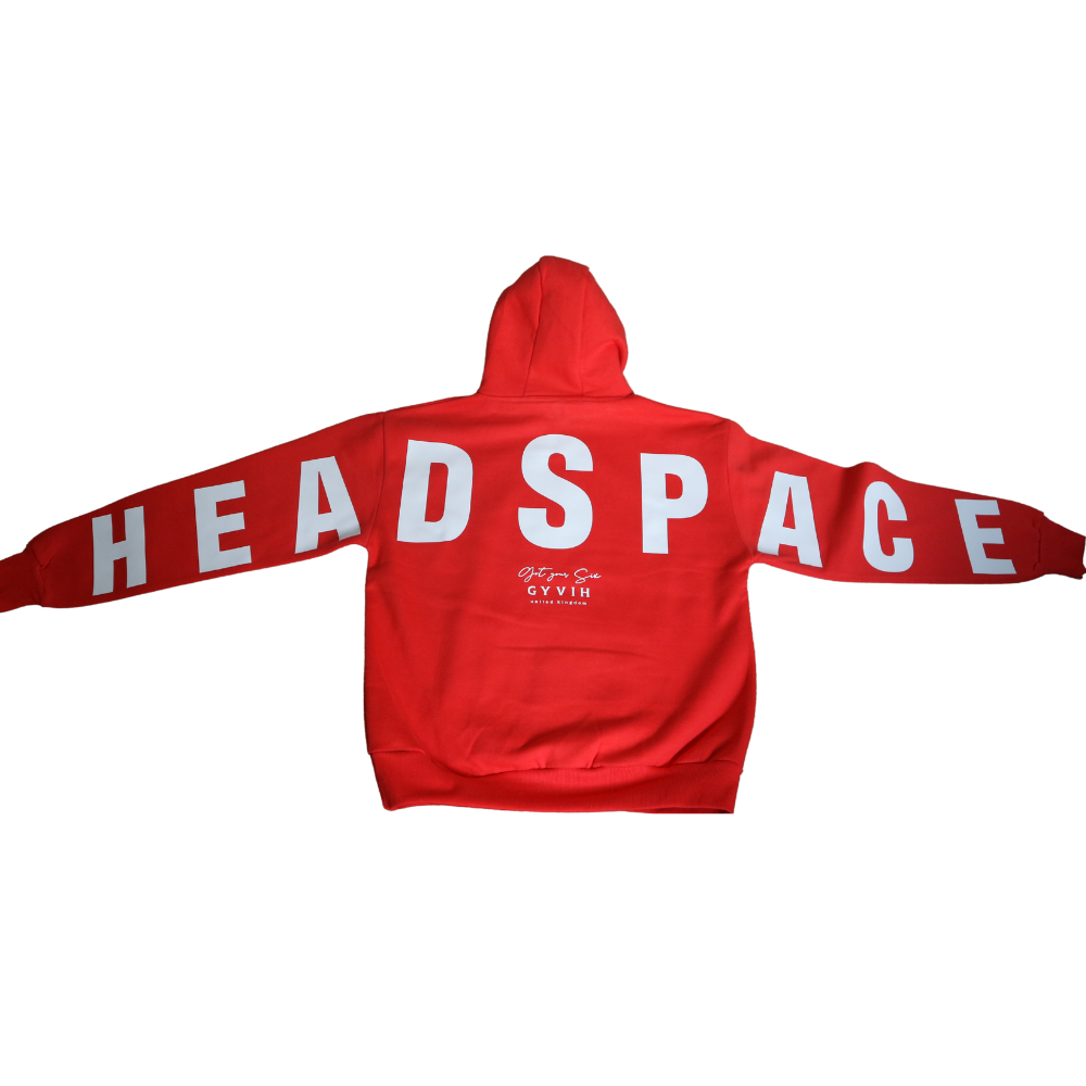 Signature Hoodie | Get Your Six Headspace | Mental Health Hoodie | Soft Red