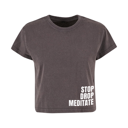 Stop Drop Meditate Range | Vintage Boxy Tee | Magnet