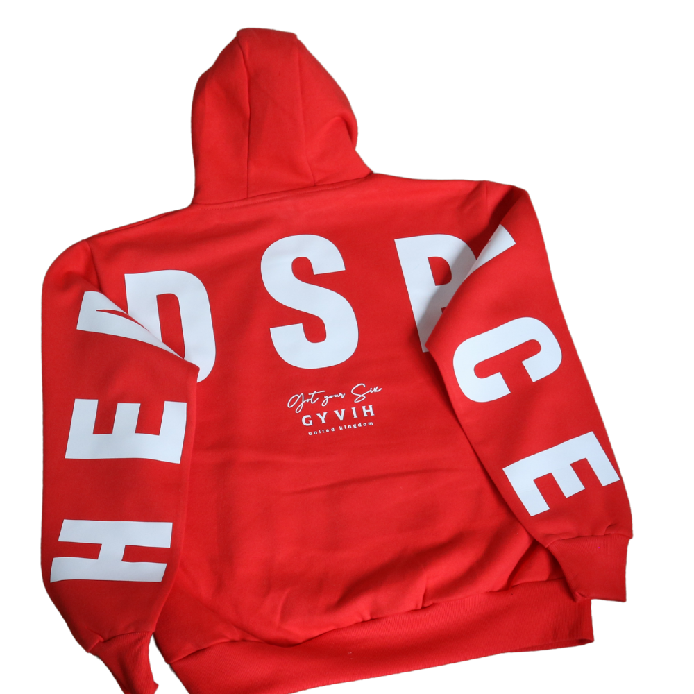 Signature Hoodie | Get Your Six Headspace | Mental Health Hoodie | Soft Red