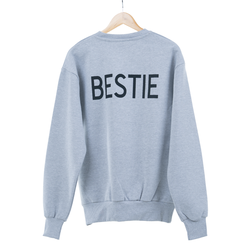 Someone Jumper | Who has got your six? | BESTIE | Light Grey