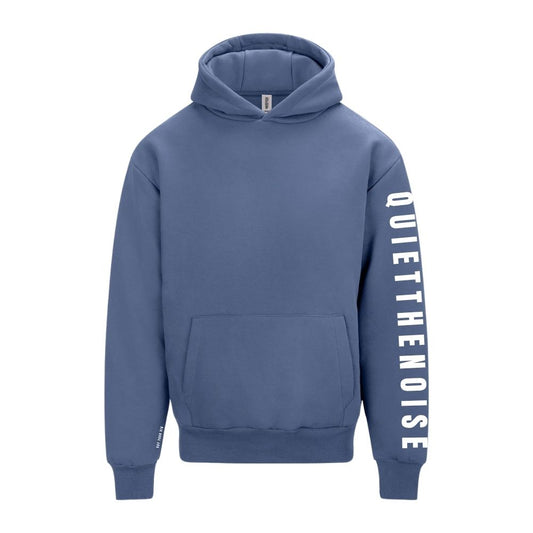 Quiet The Noise Range | Mental Health Hoodie | Airforce Blue