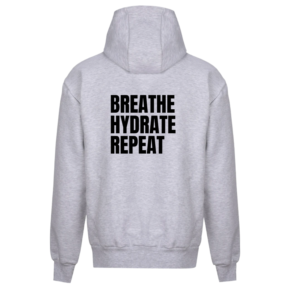 Strength Collection | Breathe Hydrate Repeat Hoodie | Ash