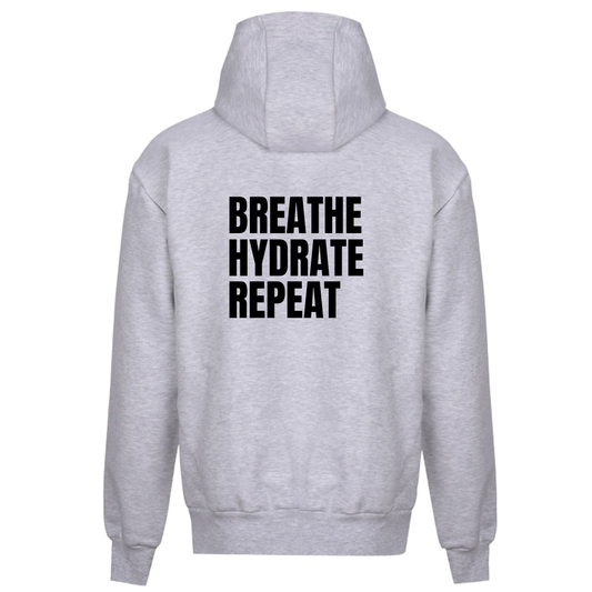 Strength Collection | Breathe Hydrate Repeat Hoodie | Ash