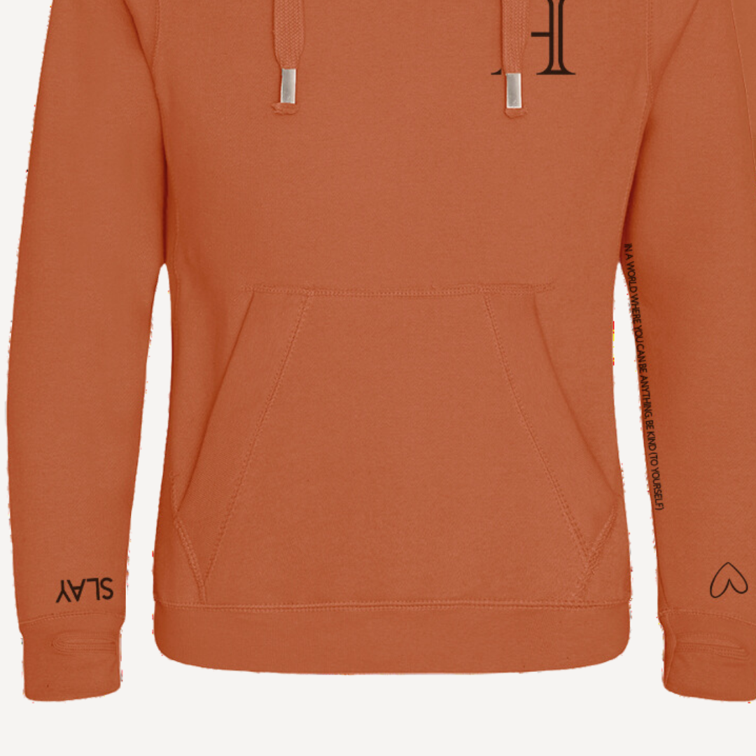 GROUND | Ginger Cross Neck Hoodie | Heavyweight Any Gender Hoodie