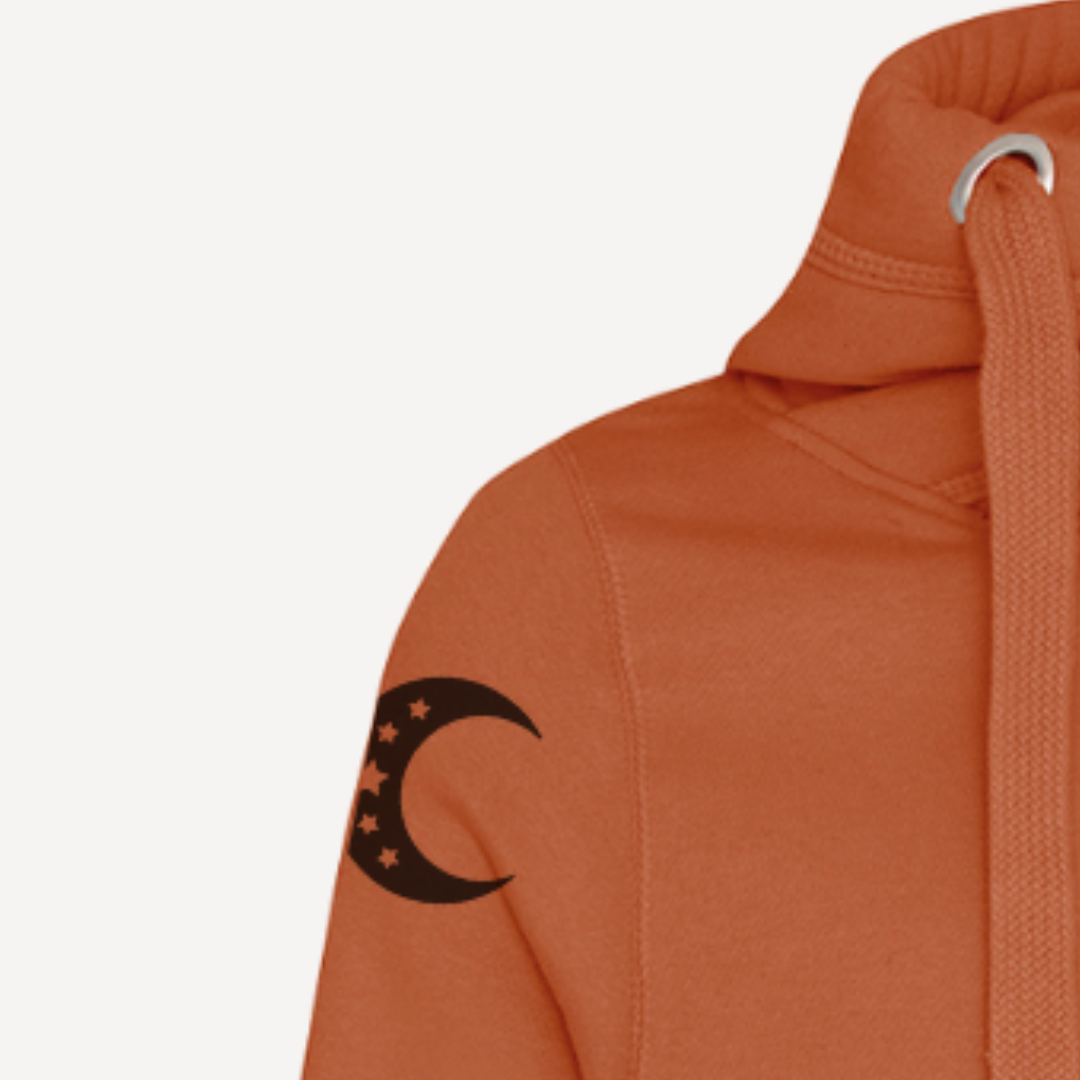 GROUND | Ginger Cross Neck Hoodie | Heavyweight Any Gender Hoodie