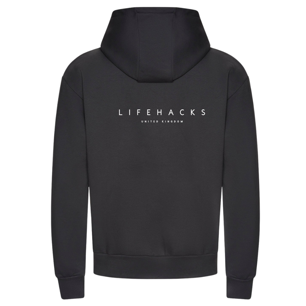 Storyteller Hoodie | Life Hacks Hoodie | Unisex Oversized Hoodie | Charcoal